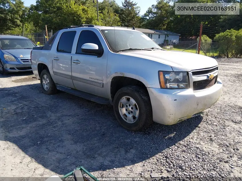 2012 Chevrolet Avalanche Ls VIN: 3GNMCEE02CG163951 Lot: 45453320