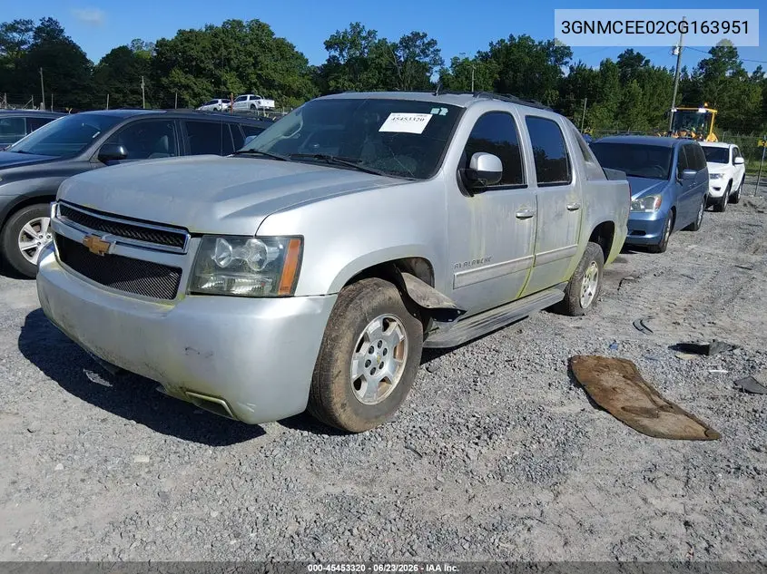 2012 Chevrolet Avalanche Ls VIN: 3GNMCEE02CG163951 Lot: 45453320