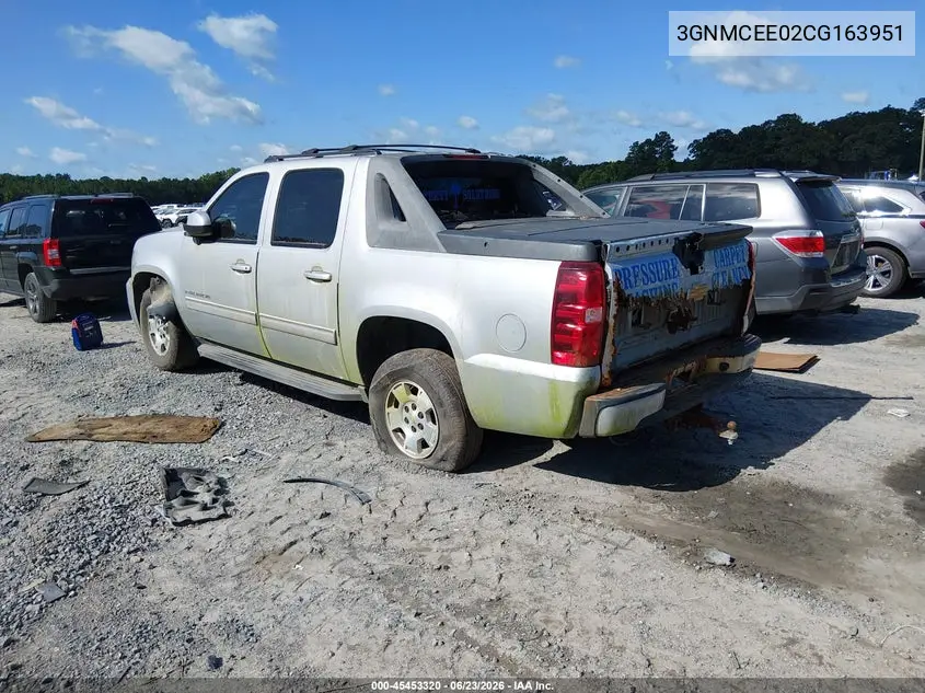 2012 Chevrolet Avalanche Ls VIN: 3GNMCEE02CG163951 Lot: 45453320
