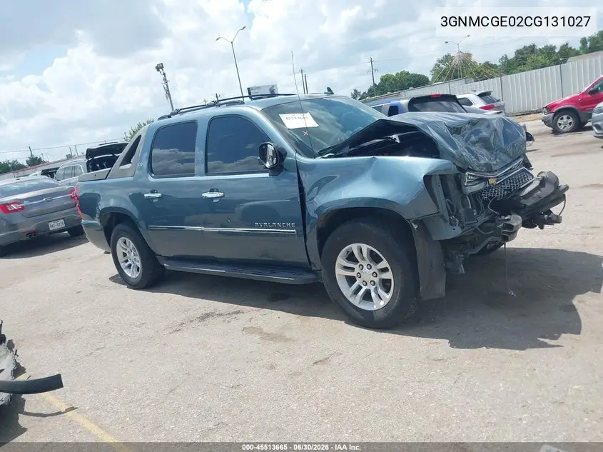 2012 Chevrolet Avalanche Ltz VIN: 3GNMCGE02CG131027 Lot: 45513665