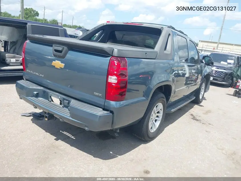 2012 Chevrolet Avalanche Ltz VIN: 3GNMCGE02CG131027 Lot: 45513665