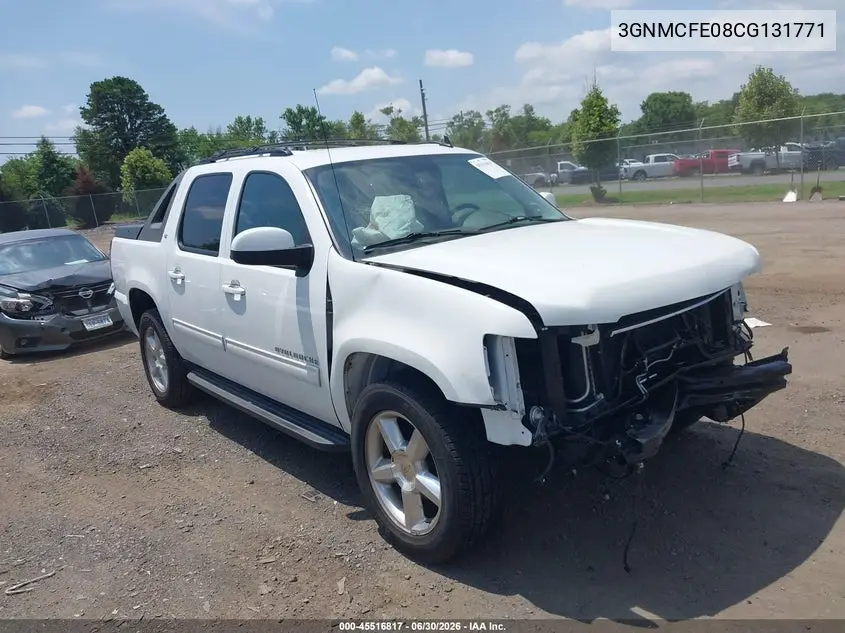 2012 Chevrolet Avalanche Lt VIN: 3GNMCFE08CG131771 Lot: 45516817