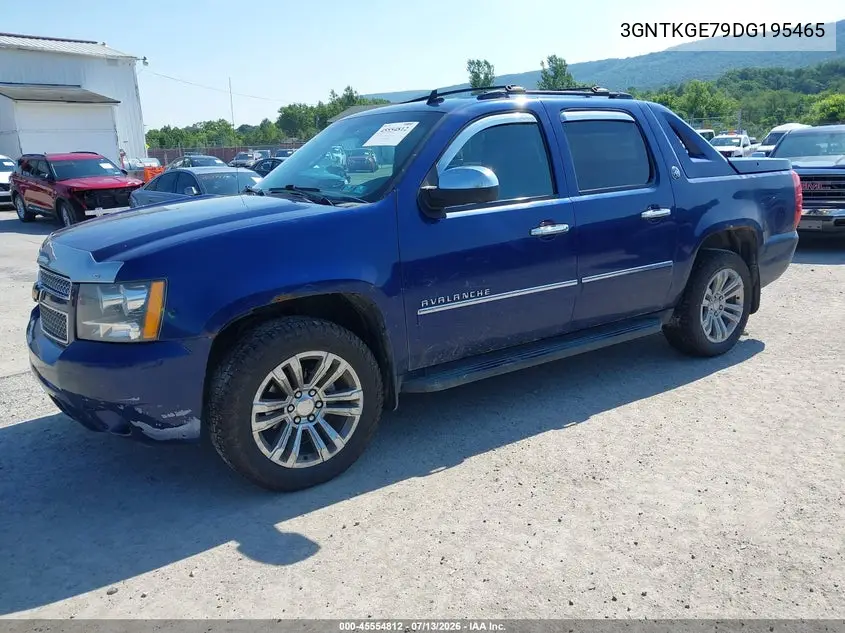 2013 Chevrolet Avalanche Ltz VIN: 3GNTKGE79DG195465 Lot: 45554812