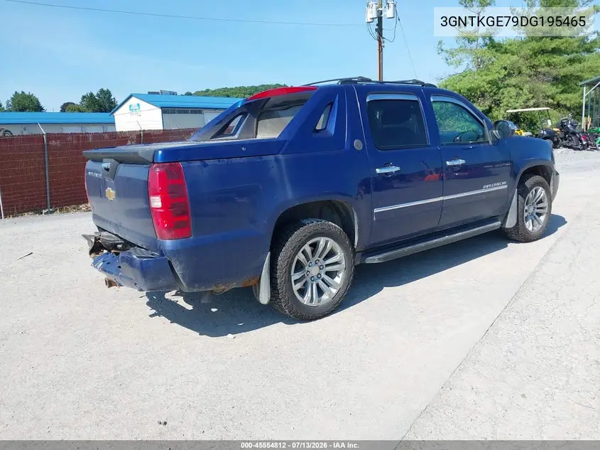 2013 Chevrolet Avalanche Ltz VIN: 3GNTKGE79DG195465 Lot: 45554812