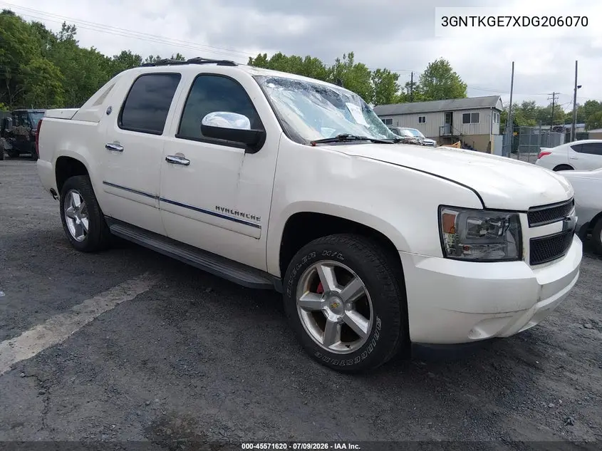 2013 Chevrolet Avalanche Ltz VIN: 3GNTKGE7XDG206070 Lot: 45571620