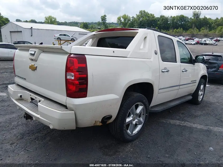 2013 Chevrolet Avalanche Ltz VIN: 3GNTKGE7XDG206070 Lot: 45571620