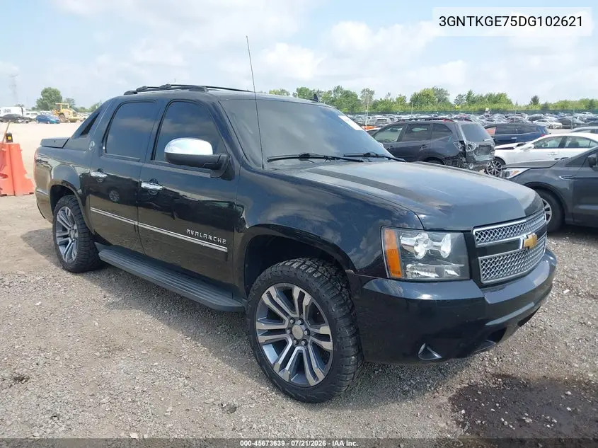 2013 Chevrolet Avalanche Ltz VIN: 3GNTKGE75DG102621 Lot: 45673639