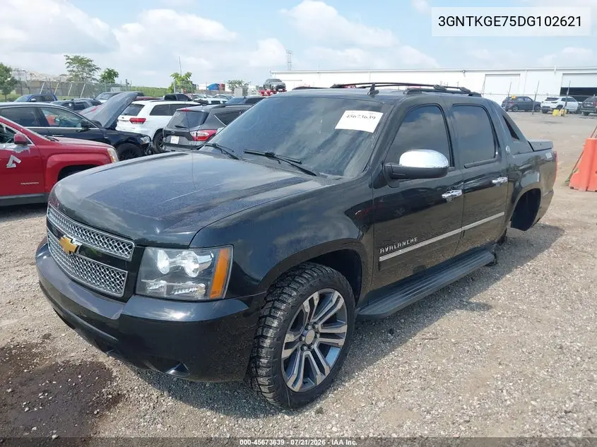 2013 Chevrolet Avalanche Ltz VIN: 3GNTKGE75DG102621 Lot: 45673639