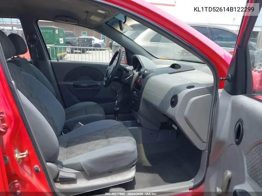 2004 Chevrolet Aveo VIN: KL1TD52614B122299 Lot: 45277986