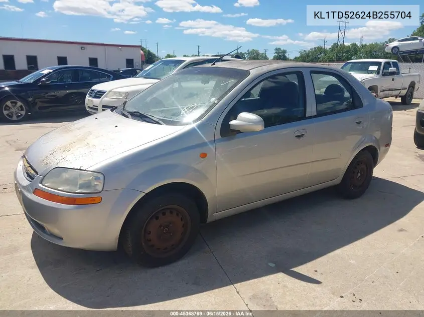 2004 Chevrolet Aveo VIN: KL1TD52624B255704 Lot: 45368769