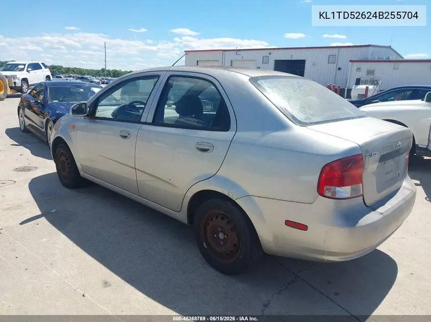 2004 Chevrolet Aveo VIN: KL1TD52624B255704 Lot: 45368769