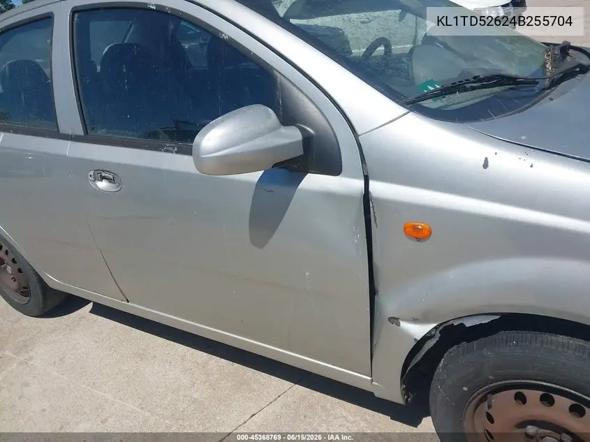 2004 Chevrolet Aveo VIN: KL1TD52624B255704 Lot: 45368769