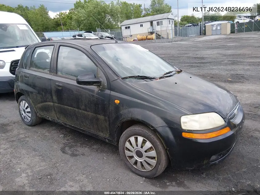 2004 Chevrolet Aveo Ls VIN: KL1TJ62624B236696 Lot: 45478624