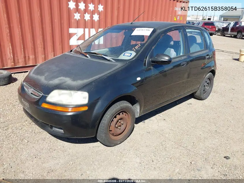 2005 Chevrolet Aveo Ls VIN: KL1TD62615B358054 Lot: 44585306