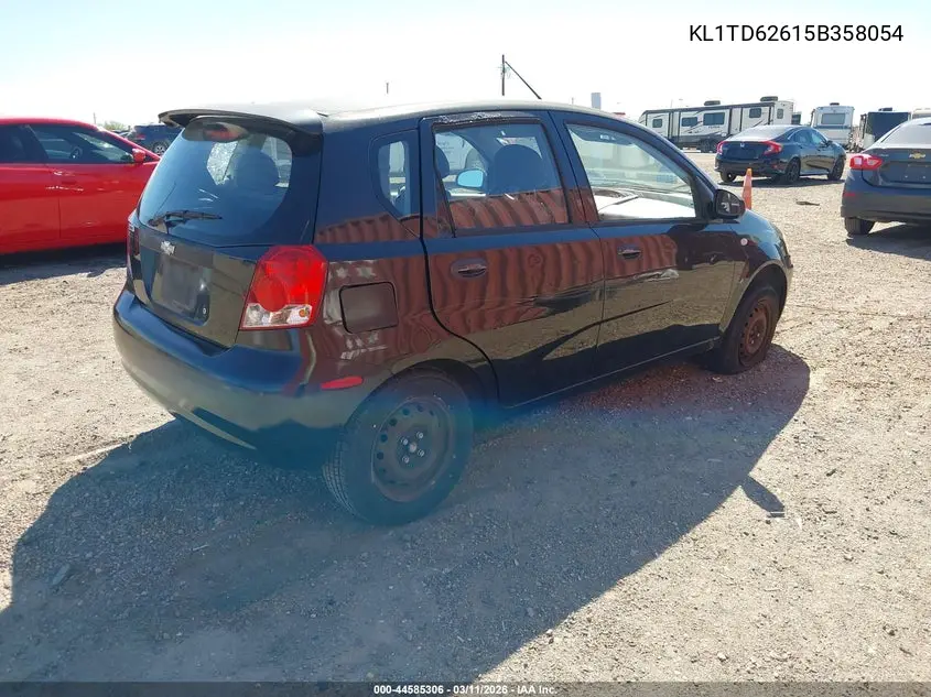 2005 Chevrolet Aveo Ls VIN: KL1TD62615B358054 Lot: 44585306