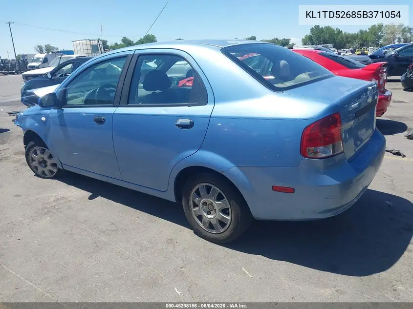 2005 Chevrolet Aveo Ls VIN: KL1TD52685B371054 Lot: 45298156
