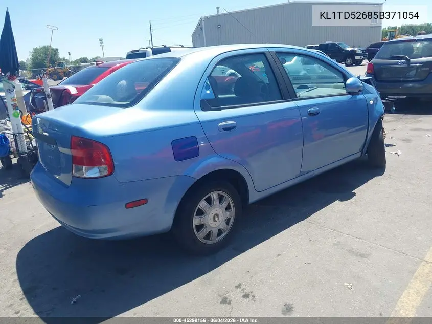 2005 Chevrolet Aveo Ls VIN: KL1TD52685B371054 Lot: 45298156