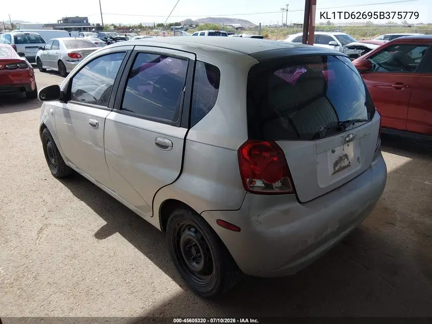 2005 Chevrolet Aveo Ls VIN: KL1TD62695B375779 Lot: 45605320