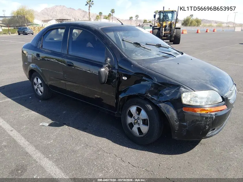 2006 Chevrolet Aveo Ls VIN: KL1TD56696B653957 Lot: 44577838