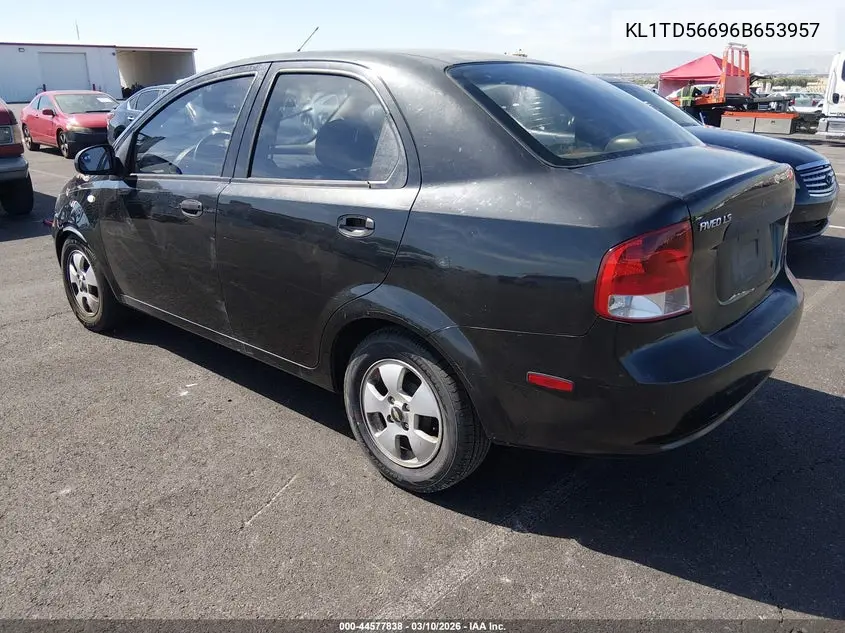 2006 Chevrolet Aveo Ls VIN: KL1TD56696B653957 Lot: 44577838