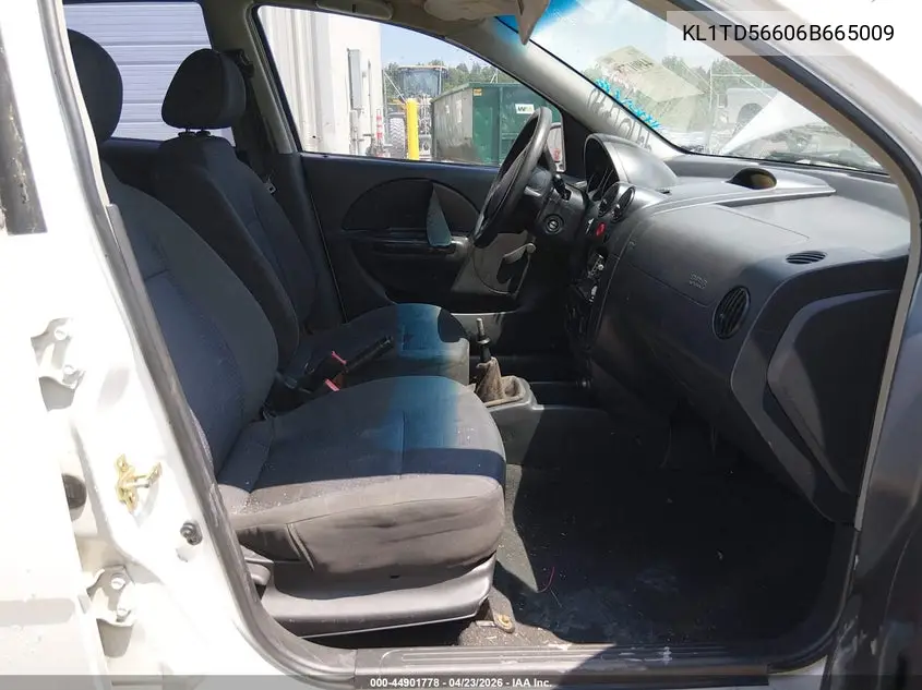 2006 Chevrolet Aveo Special Value VIN: KL1TD56606B665009 Lot: 44901778