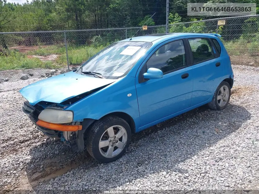 2006 Chevrolet Aveo Lt VIN: KL1TG66646B653863 Lot: 45229147