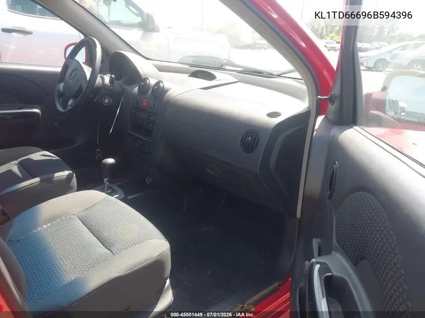 2006 Chevrolet Aveo Ls VIN: KL1TD66696B594396 Lot: 45501449