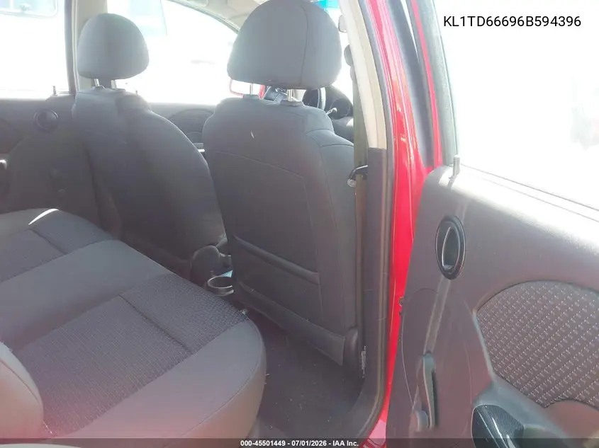 2006 Chevrolet Aveo Ls VIN: KL1TD66696B594396 Lot: 45501449