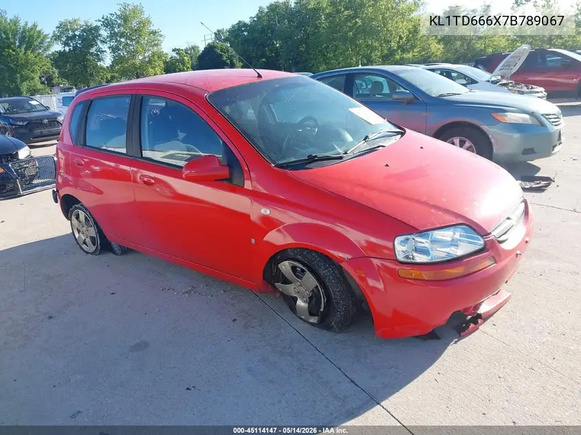 2007 Chevrolet Aveo 5 Ls VIN: KL1TD666X7B789067 Lot: 45114147