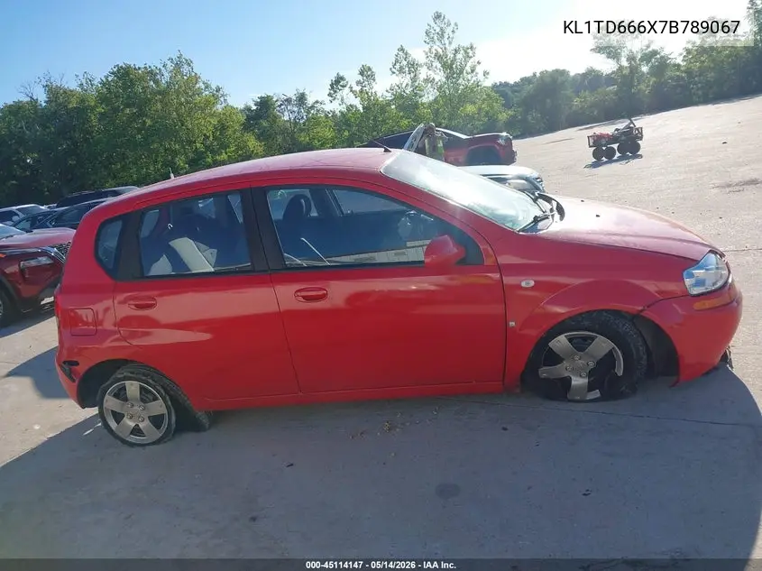 2007 Chevrolet Aveo 5 Ls VIN: KL1TD666X7B789067 Lot: 45114147