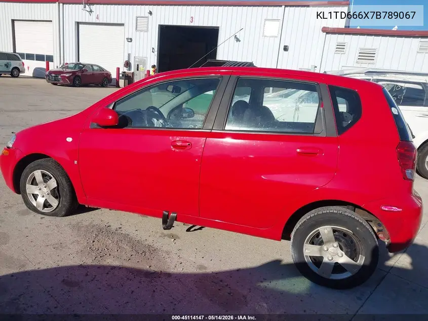 2007 Chevrolet Aveo 5 Ls VIN: KL1TD666X7B789067 Lot: 45114147