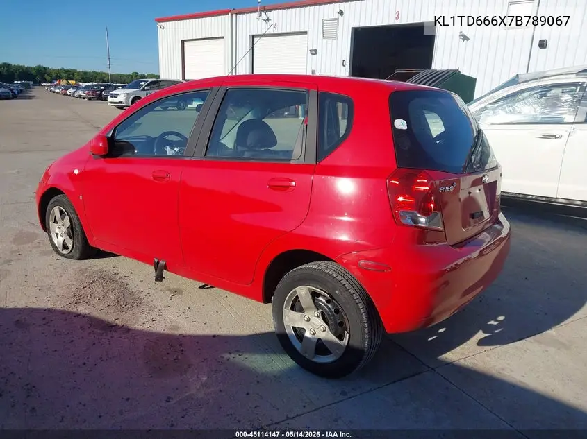 2007 Chevrolet Aveo 5 Ls VIN: KL1TD666X7B789067 Lot: 45114147