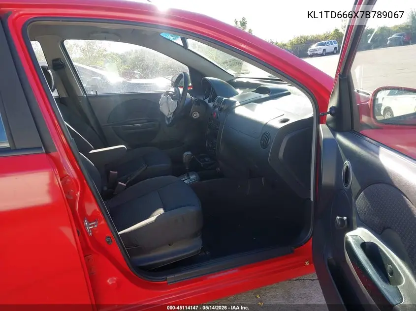 2007 Chevrolet Aveo 5 Ls VIN: KL1TD666X7B789067 Lot: 45114147