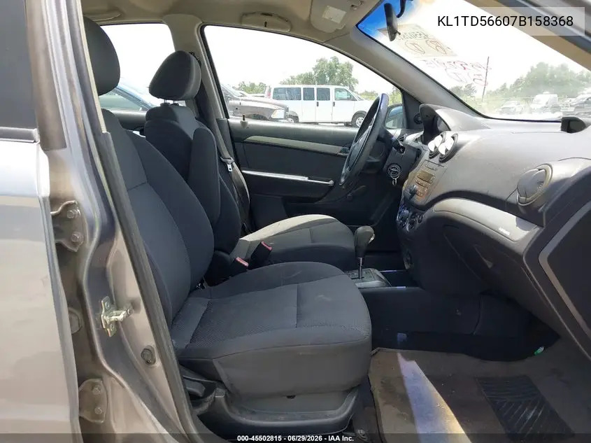 2007 Chevrolet Aveo Ls VIN: KL1TD56607B158368 Lot: 45502815
