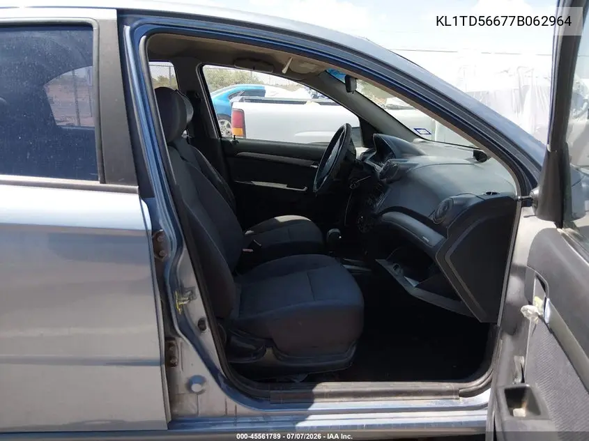 2007 Chevrolet Aveo Ls VIN: KL1TD56677B062964 Lot: 45561789