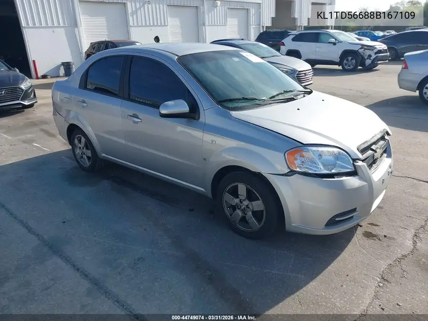2008 Chevrolet Aveo Ls VIN: KL1TD56688B167109 Lot: 44749074