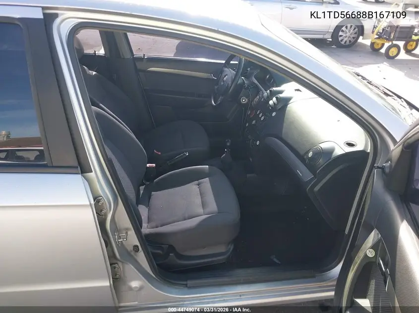 2008 Chevrolet Aveo Ls VIN: KL1TD56688B167109 Lot: 44749074