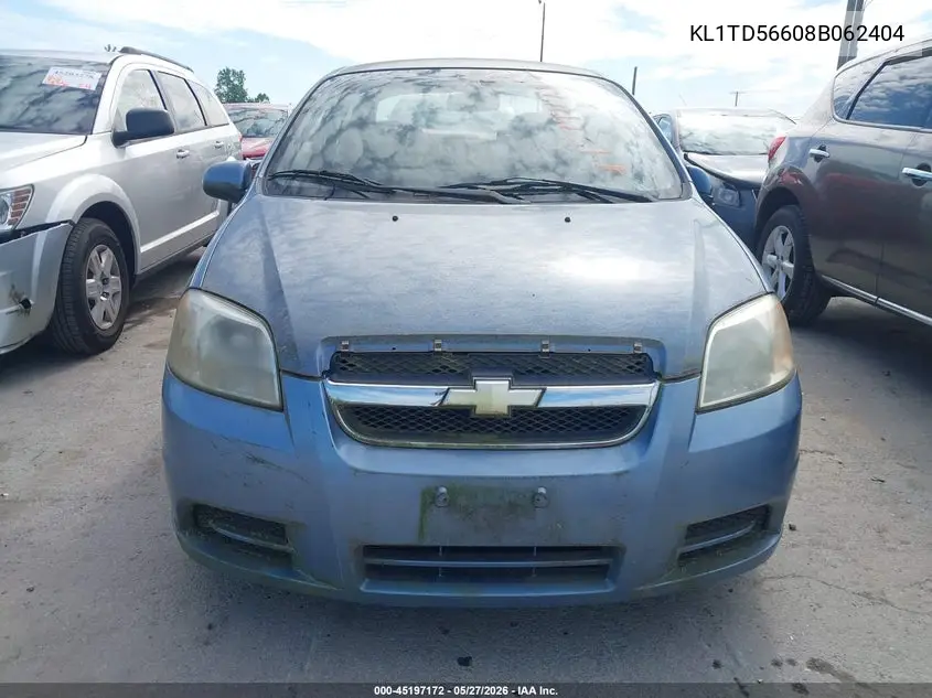 2008 Chevrolet Aveo Ls VIN: KL1TD56608B062404 Lot: 45197172
