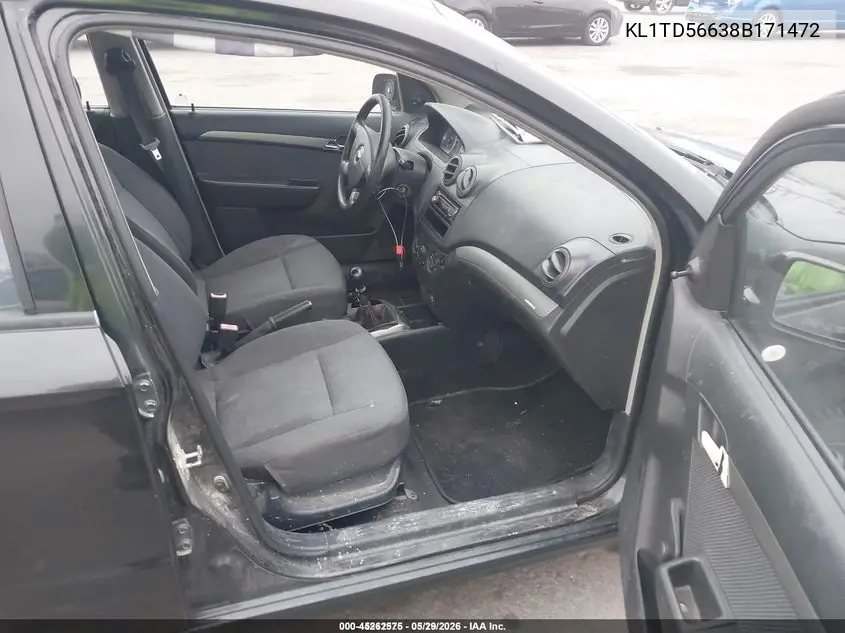 2008 Chevrolet Aveo Ls VIN: KL1TD56638B171472 Lot: 45262575