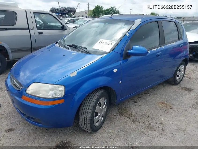 2008 Chevrolet Aveo 5 Ls VIN: KL1TD66628B255157 Lot: 45279225
