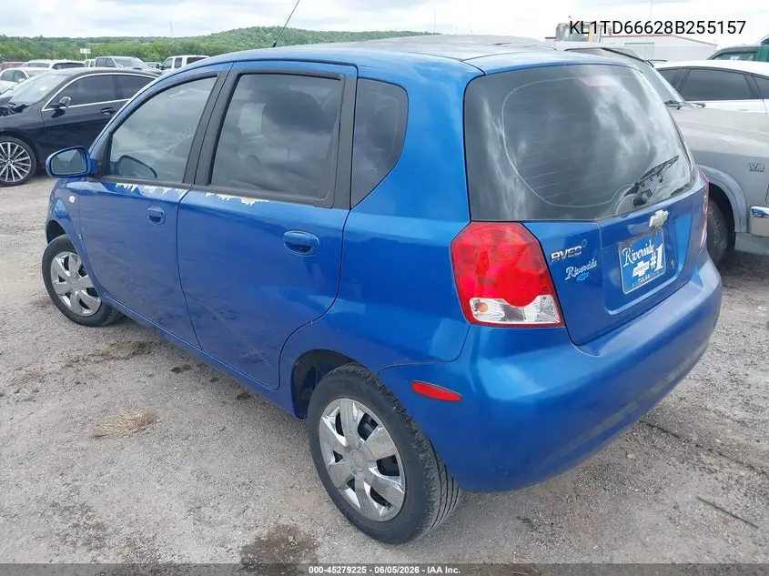 2008 Chevrolet Aveo 5 Ls VIN: KL1TD66628B255157 Lot: 45279225