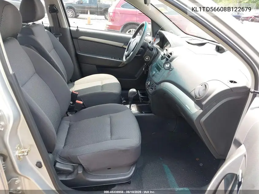 2008 Chevrolet Aveo Ls VIN: KL1TD56608B122679 Lot: 45338956