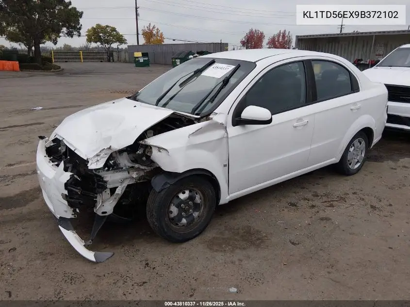 2009 Chevrolet Aveo Lt VIN: KL1TD56EX9B372102 Lot: 43810337