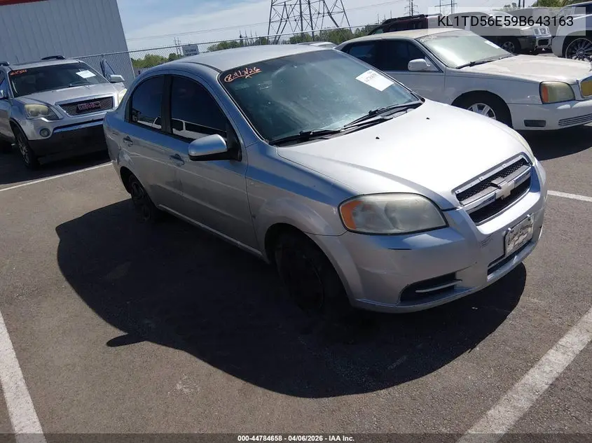 2009 Chevrolet Aveo Lt VIN: KL1TD56E59B643163 Lot: 44784658