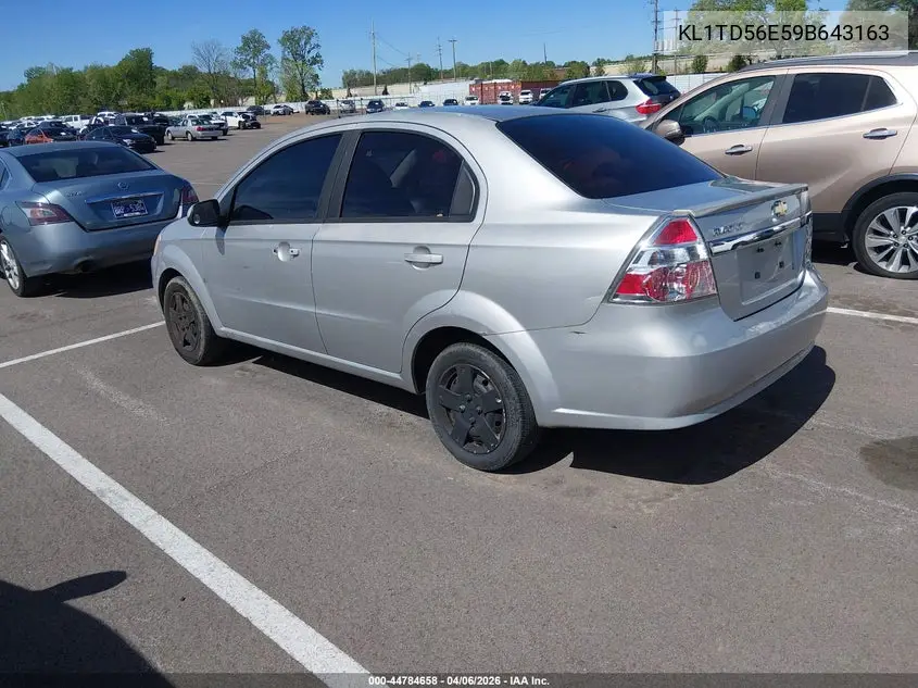 2009 Chevrolet Aveo Lt VIN: KL1TD56E59B643163 Lot: 44784658