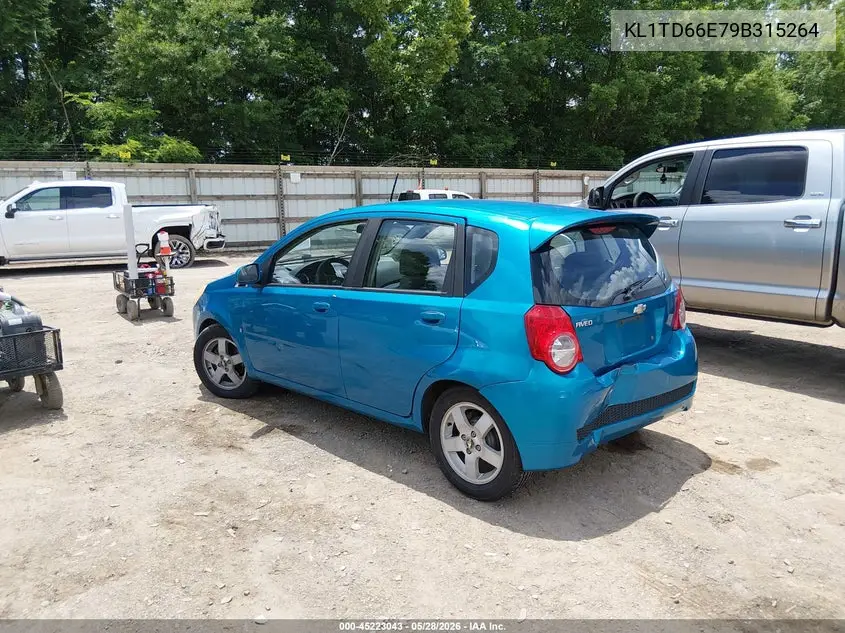 2009 Chevrolet Aveo Lt VIN: KL1TD66E79B315264 Lot: 45223043