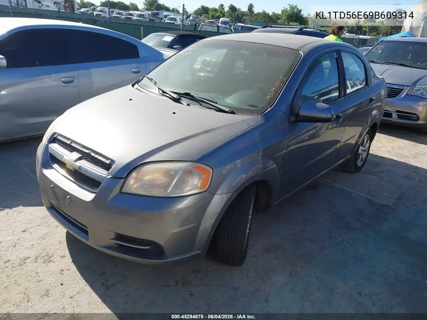 2009 Chevrolet Aveo Lt VIN: KL1TD56E69B609314 Lot: 45294878