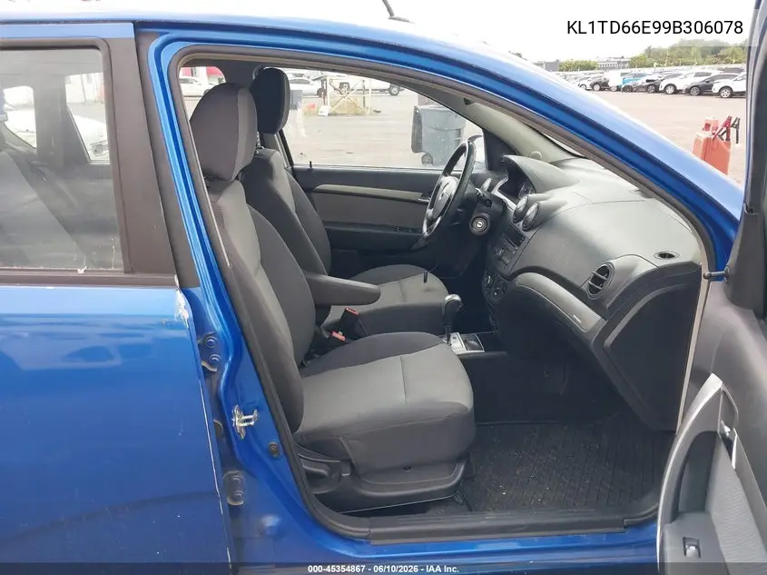 2009 Chevrolet Aveo Lt VIN: KL1TD66E99B306078 Lot: 45354867
