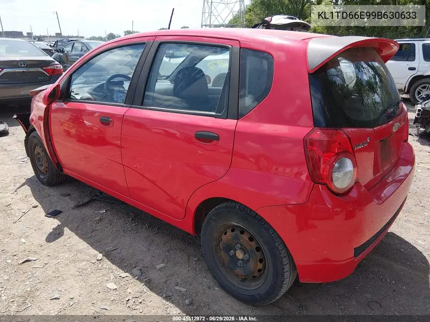 2009 Chevrolet Aveo Lt VIN: KL1TD66E99B630633 Lot: 45512972
