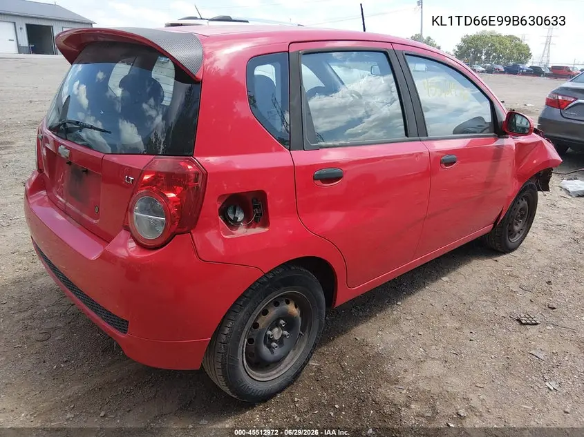 2009 Chevrolet Aveo Lt VIN: KL1TD66E99B630633 Lot: 45512972